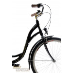 Mestský bicykel 28 Fuzlu California 3S Hliníkový  Čierny
